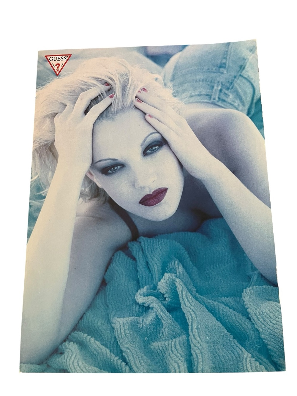 Vintage GUESS Magazine Ad Lot Dress Barrymore 90s Fashion Photography Clippings - Picture 3 of 6
